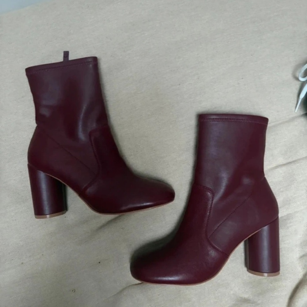 Kurt Geiger Deep Red Heeled Boots